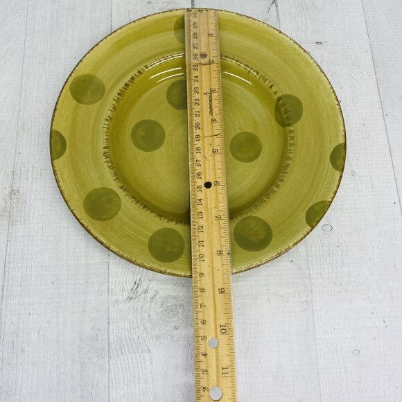 Bella Ceramica PASIS Various Pastels Colors Dots Design Salad Lunch Plates Set 4 - Picture 9 of 11